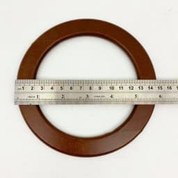 2Pcs Deepeel 12.8-13.5cm New Round Wooden Handle DIY Handbag Sewing Brackets Wood Ring Bags Handles Purse Frame Bag Accessories