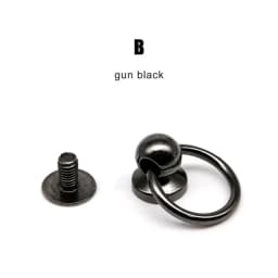 Metal Zinc-alloy Ball Nail Screwback Screw Back Rivet Stud Spot with O Ring for Leather Bag Belt Strap Phone Case 10pcs/pack