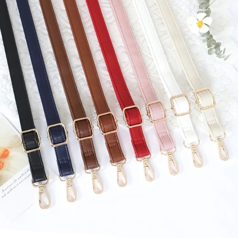 1.2CM Pu Leather Shoulder Bag Strap Replacement Purse Belt Adjustable Bag Belts DIY Handbag Handle Strap Bag Accessories