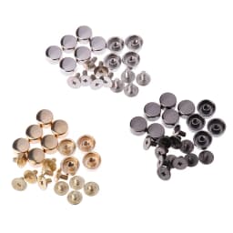 10sets Feet Screw DIY Leather Buttons Screw Wear Protection Bag Bottom Studs Rivets For Bag For Bags Hardware Belt Accessories