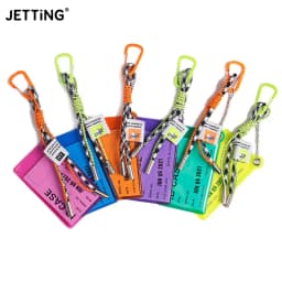 Card Holder Lanyard For Keys Fluorescent Color Key Chain Decorate Credential Holder