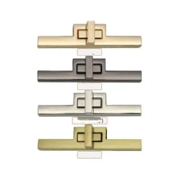 Premium Alloy Metal T Bag Lock Clasps With Multiple Finishes Rustproof Durable Perfect For DIY Leathercraft Handbag Purse Making