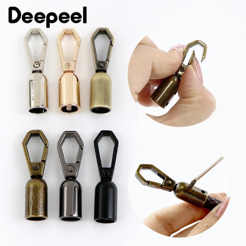 2/4/10/20Pcs Metal Bag Buckles Strap Cord Lock Tassel Cap Clip Clasp for Bags Straps Handbag Decor Hook Hardware Accessories