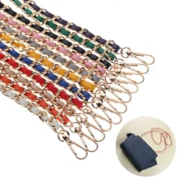 120cm Purse Chain Strap Crossbody Handbag Chains Replacement Leather Shoulder Bag Chain Straps DIY Women Girl Bag Part Accessory