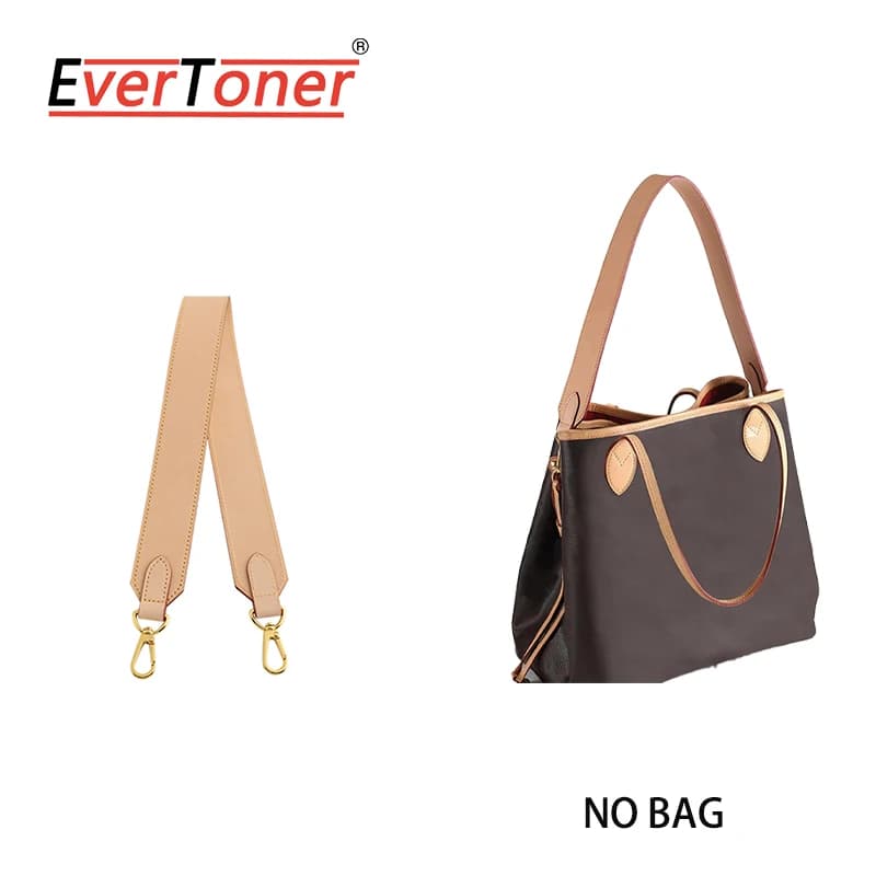EverToner Crossbody Strap Fit for Lv Neverfull Bag Wide Shoulder Strap Bucket Bag Armpit Transformation Accessories