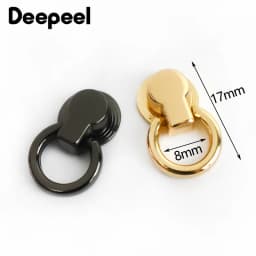 10/20Pc Deepeel 8x17mm Bag Side Clip Clasp Metal Ring Buckle Swivel Rivet Screw Handbag End Decoration Button Nail DIY Accessory