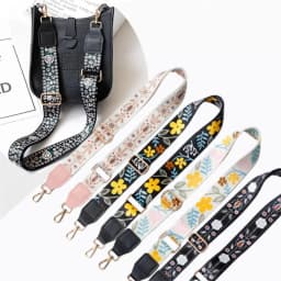 Wide Shoulder Straps Solid Color Stripes Pu Leather Adjustable Shoulder Messenger Bag Strap Accessory Supplies
