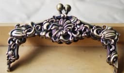 16.5cm*8cm Antique Brass Zinc Alloy 1 Piece Metal Frame Kiss Clasp Lock Obag purse Making DIY Craft Bag Clutch Coin Purse Frames