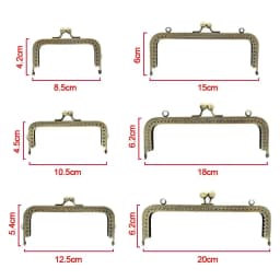 Metal Purse Frame Kiss Clasp Mini Vintage Bag Hardware Bag Kiss Clasp Lock Bag Clasps Bag Making