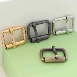 5PCS Roller Buckle Metal Adjustable Belt Pin Buckle Bag Strap Slide Tri-Glide Buckle Webbing Hardware DIY
