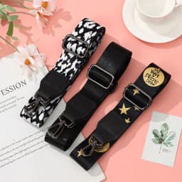 Nylon Bag Strap Woman Colored Wide Straps for Crossbody Messenger Shoulder Bag Accessories Adjustable Embroidered Belts Straps