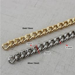 1-10 Meters 11mm 13mm 17mm 22mm rainbow Aluminium Chain Light weight chain for hand bag purse adjusted strap Handbag Straps Bag