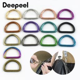 5/10Pcs 20/25/32/38mm D Ring Metal Buckles Webbing for Bag Strap Handbag Loop Connect Hook Dog Collar Clasp Bags Accessories