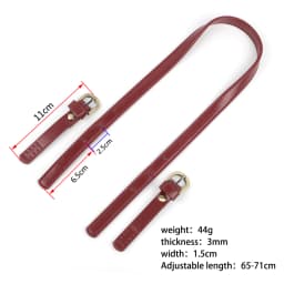 2PCS/Lot Women Shoulder Strap Brand Luxury Bag Strap Solid Color Bright Leather Adjustable Length 65cm-71cm for Bag Accessories