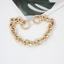 Gold/Light gold/Silver 30-120cm 2cm Wide Fat Rings Light Weight Alumium Chic Bag Chain Thick Chain Purse Strap
