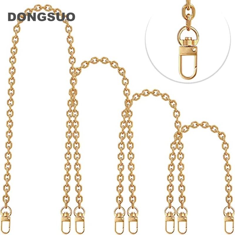 O shape metal chain purse 0.6CM 6MM Chains Shoulder Crossbody Strap Bag Accessories Charm