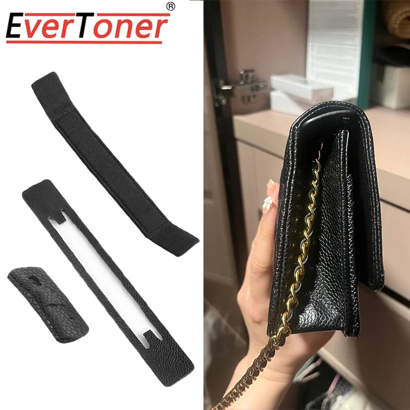 EverToner Purse WOC Metal Buckle Corner Guards, Felt Base Shaper Saver and Anti-wear Sheet for Wallet on Chain Bags