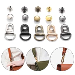 10 Sets D Ring Buckle for Repair Bags Hiking Climbing Boots Practical Repair Buckles DIY Craft Bag Metal Decorative Accessories