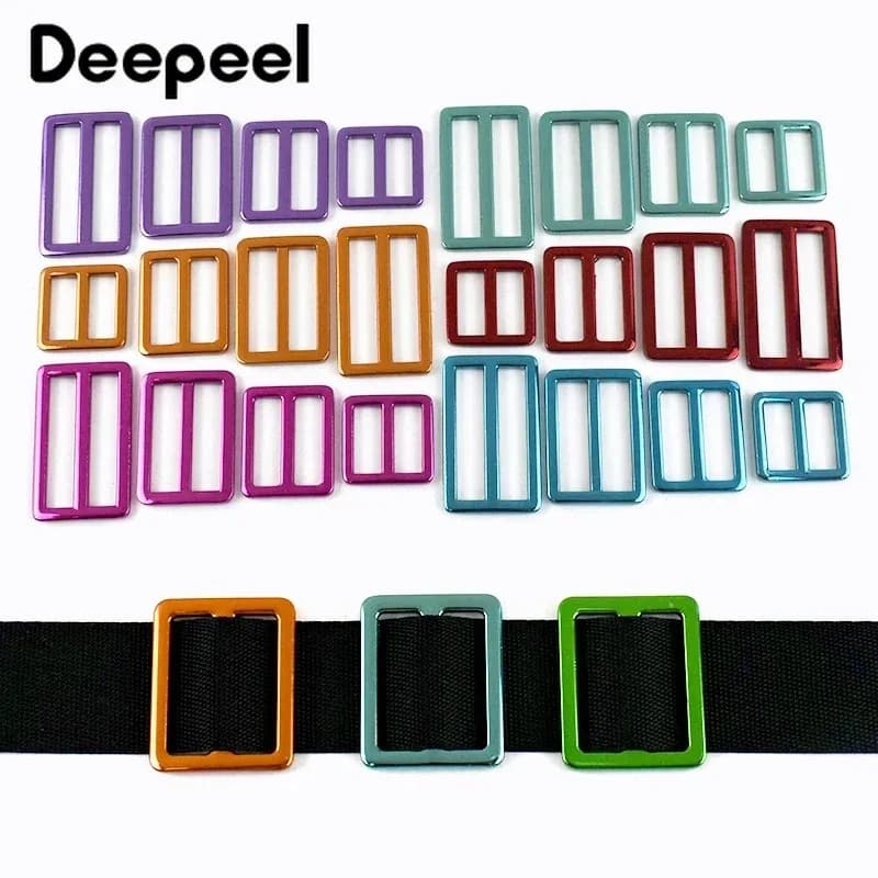 5/10Pcs 20/25/32/38mm Metal Tri-Glide Slider Clasp Bag Straps Buckles Handbag Backpack Strap Adjust Buckle DIY Bags Accessories