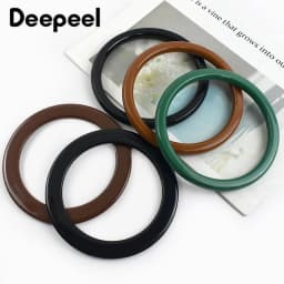 2/4/10Pcs Deepeel 10/11.4cm Round Plastic Bag Handle Purse Frame Handbag Kiss Clasp Bracket DIY Handmade Bags Sewing Accessories