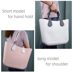 1 Pair Fashion PU Woven Braided Leather Rope Handles Obag Straps Round Handle for O Bag Accessoires