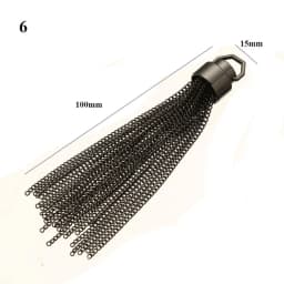 3 Colors DIY Fashion Metal Decoration Buckle Tassel Pendant Keychain for Handbag Shoulder Bag Purse Hardware Accessories