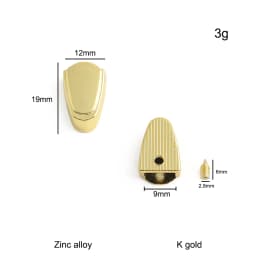 20/50/100PCS Metal Tail Clip Stopper For DIY Garment Bag Zipper Straps Decoration Buckles End Clips Clasp Cord Lock Accessories