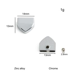 20/50/100PCS Metal Tail Clip Stopper For DIY Garment Bag Zipper Straps Decoration Buckles End Clips Clasp Cord Lock Accessories