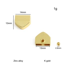 20/50/100PCS Metal Tail Clip Stopper For DIY Garment Bag Zipper Straps Decoration Buckles End Clips Clasp Cord Lock Accessories