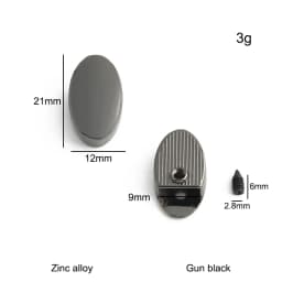 20/50/100PCS Metal Tail Clip Stopper For DIY Garment Bag Zipper Straps Decoration Buckles End Clips Clasp Cord Lock Accessories