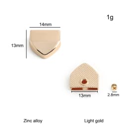 20/50/100PCS Metal Tail Clip Stopper For DIY Garment Bag Zipper Straps Decoration Buckles End Clips Clasp Cord Lock Accessories