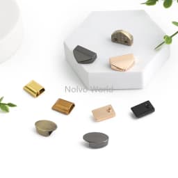20/50/100PCS Metal Tail Clip Stopper For DIY Garment Bag Zipper Straps Decoration Buckles End Clips Clasp Cord Lock Accessories