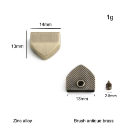 20/50/100PCS Metal Tail Clip Stopper For DIY Garment Bag Zipper Straps Decoration Buckles End Clips Clasp Cord Lock Accessories