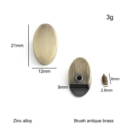 20/50/100PCS Metal Tail Clip Stopper For DIY Garment Bag Zipper Straps Decoration Buckles End Clips Clasp Cord Lock Accessories
