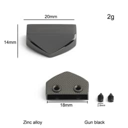 20/50/100PCS Metal Tail Clip Stopper For DIY Garment Bag Zipper Straps Decoration Buckles End Clips Clasp Cord Lock Accessories