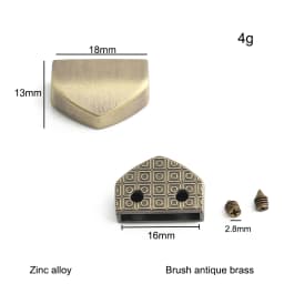 20/50/100PCS Metal Tail Clip Stopper For DIY Garment Bag Zipper Straps Decoration Buckles End Clips Clasp Cord Lock Accessories