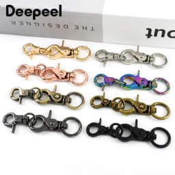 10/20/30Pcs Bag Swivel Lobster Clasp 10/13mm Metal Buckles Handbag Chain Dog Collar Strap Trigger Snap Hook Hardware Accessories