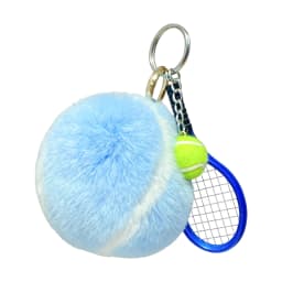 Cute Tennis Keychain Pendant with Racket Cartoon Ball School Bag Pendant Multi-Purpose Sports Player Jewelry Accessories