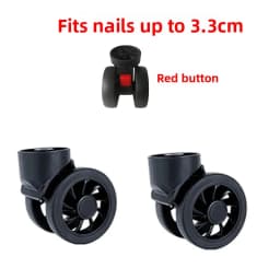 Detachable Luggage Wheel Accessories Universal Wheel Suitcase Travel Bag Slide Wheel Replacement Password Box Wheel