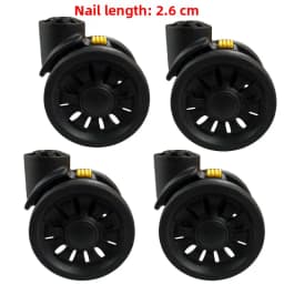 Detachable Luggage Wheel Accessories Universal Wheel Suitcase Travel Bag Slide Wheel Replacement Password Box Wheel