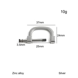10/30/100PCS Inner:13mm 20mm 25mm 30mm Metal Shoulder Strap Buckle Detachable Screw Clasp For Handbag Belt Webbing Accessories
