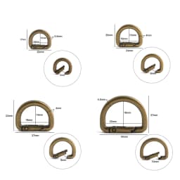 20/50/100PCS 13mm 16mm 19mm 25mm Metal Buckles Spring D Ring Keyring Clasps For Bags Shoulder Hanger Connect Hook Accessories