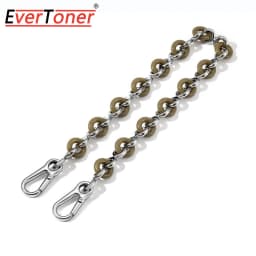 EverToner Acrylic donut metal bag shoulder strap crossbody chain Lo-we flamenco shoulder bag resin versatile decorative chain