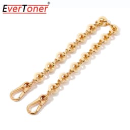 EverToner Acrylic donut metal bag shoulder strap crossbody chain Lo-we flamenco shoulder bag resin versatile decorative chain