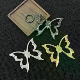 Hollow Out Butterfly Zinc Alloy Keychain Mountaineering Belt Buckle Bag Pendant Keyring Carabiner Waist Hanging Keychain