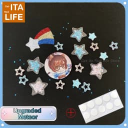 Italife Pink Shining Stars Ita Bag Accessories 4 Colors Kawaii Candy Color Stars Meteor Starry for Blue Itabag Decorations H324