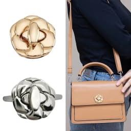 1Pcs DIY Metal Clasp Turn Locks Twist Lock for Handmade Handbag Shoulder Bag Purse Bag Parts Accessories Metal Buckle