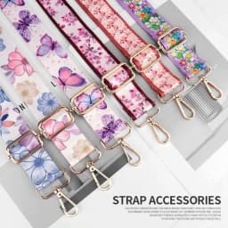 Bag Parts Accessories Strap Bags Fabric Chain Wide Backpack Black Handle Crossbody Canvas Replacement Shoulder Bag Strap
