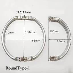 Deepeel 15-30cm Metal Internal Kiss Clasp Purse Frame Cloud Bag Rectangle Pipe Clamps Buckle DIY Handmade Bags Handles Accessory