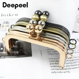 2/5Pcs 10.5cm Smooth Metal Bags Handle Purse Frame Wallet Kiss Clasp Women's Handbag Decor Handles DIY Handmade Bag Accessories